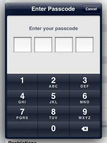 Enter the old passcode