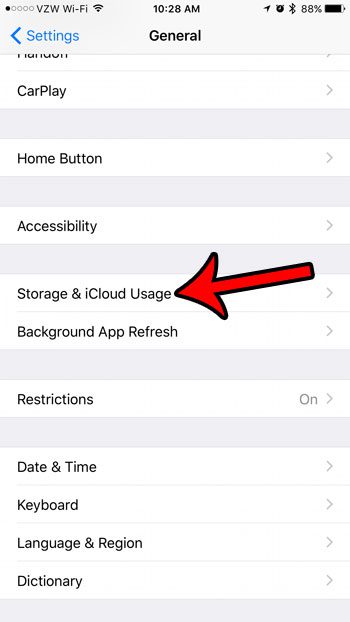 how to check storage on the iphone 5
