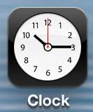 Open the iPhone 5 Clock app
