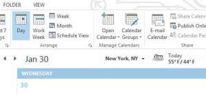 How to Remove the Weather from the Outlook 2013 Calendar