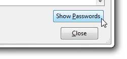 Click the "Show Passwords" button