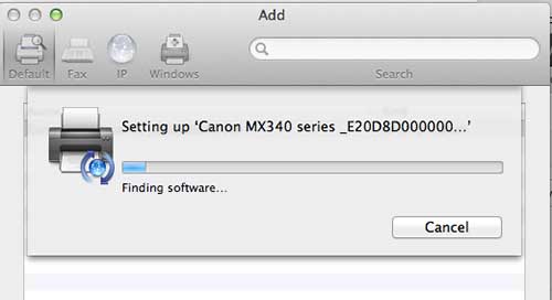 how to add Canon wireless printer to Mac