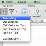 how to sort in excel for mac 2011