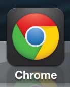 Open the Chrome app