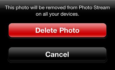 Press the Delete Photo button
