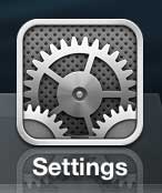 tap the settings icon