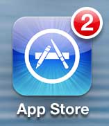 tap the app store icon