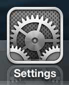 Tap the Settings icon
