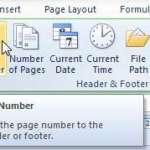 how to add page numbers in excel 2010