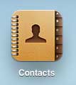 open the contacts app
