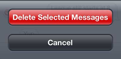 how to delete text messages on the iphone 5