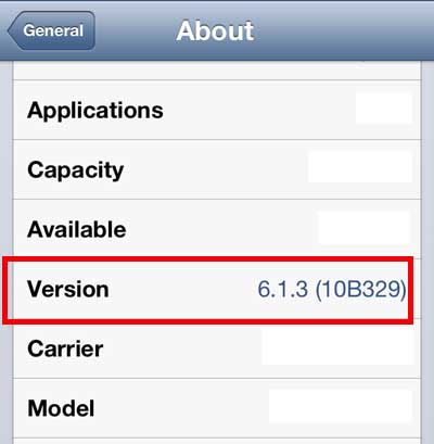 find the iOS version on your iPhone 5