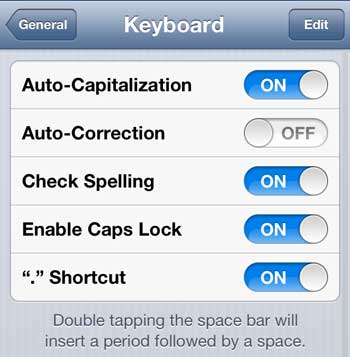 make sure that the enable caps lock option is on