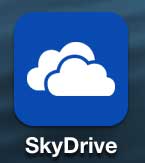 open the skydrive app