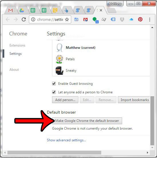 cómo hacer que Chrome sea el navegador predeterminado en Windows 7