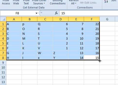 select and copy your data in excel