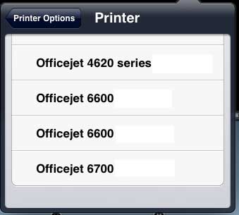 select your printer