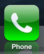 tap the phone icon