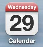 iphone 5 launch calendar app