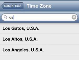 how to set the time zone on the iphone 5
