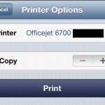 print from the iphone to the officejet 6700