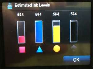 how to check ink levels on photosmart 6510