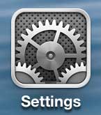 open the settings menu