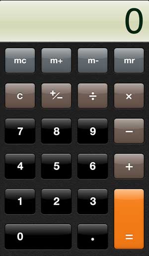 how to find the iphone 5 calculator
