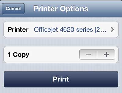 How to Print a Web Page on the iPhone 5 with AirPrint - 15