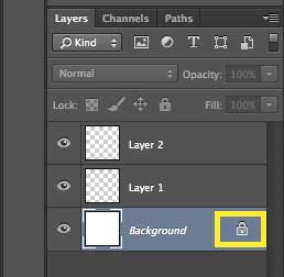 how to unlock a background layer in photoshop cs6