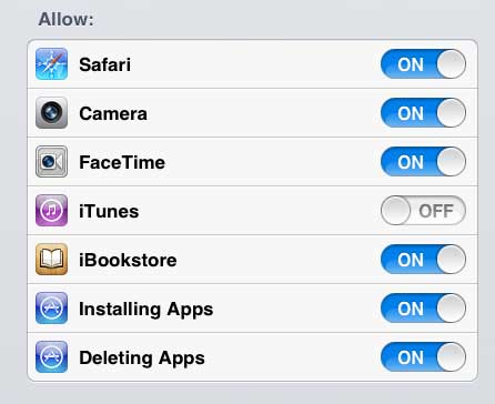 turn off the iTunes option