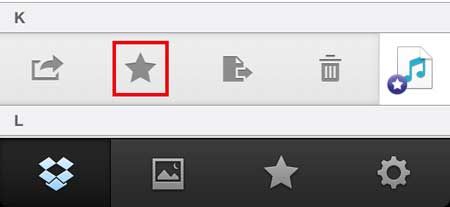 select the star icon