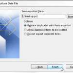 how to export emails in outlook 2013