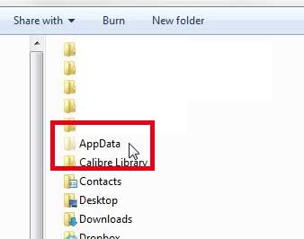 open the appdata folder