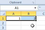 select the cells containing those numbers