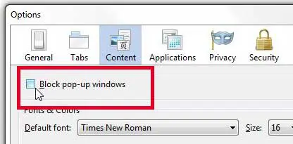 How to Stop Blocking Pop Ups in Mozilla Firefox - 36