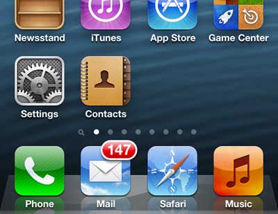how to add a contacts icon to the iphone 5 home screen
