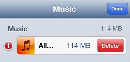 how to delete all songs on the iphone 5