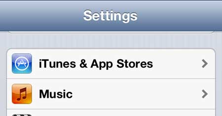 open the itunes and app stores menu