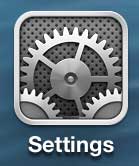 open the iPhone 5 settings menu