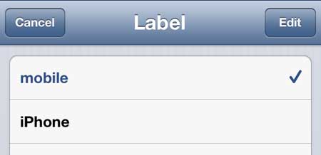 how to add a second mobile phone number to an iphone 5 contact
