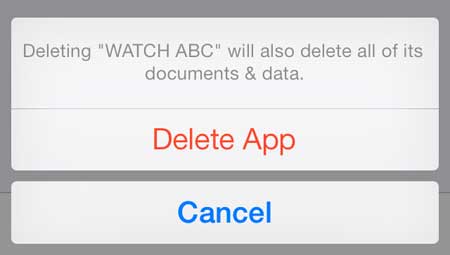 how to delete an app on the iphone 5 in ios 7