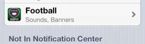 how to disable the notification sounds in the iphone 5 espn fantasy football app