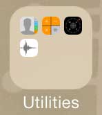 open the utilities folder