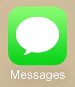 open the messages app