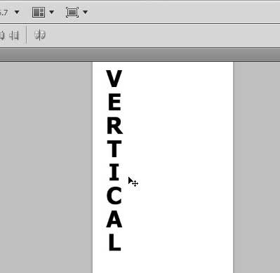 how to type vertically in photoshop cs5