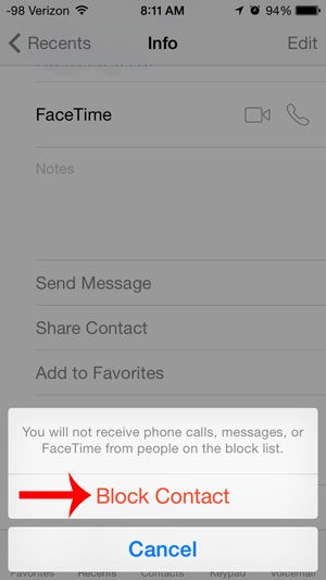 How to Block a Caller in iOS 7 on the iPhone 5 - 76