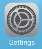 open the iphone 5 settings menu