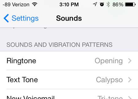 how to change the ringtone in ios 7 on iphone 5