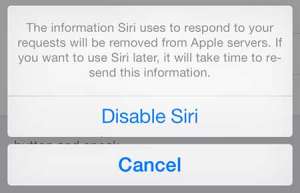 how to disable siri in ios 7 on the iphone 5